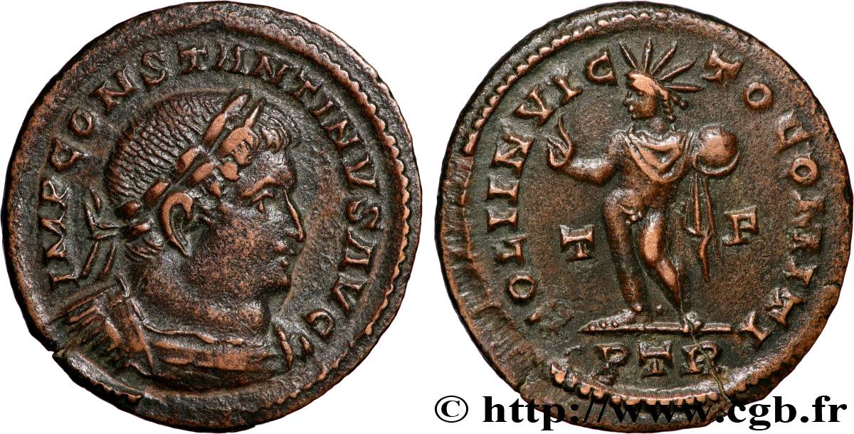 CONSTANTINUS I DER GROßE Follis ou nummus fVZ