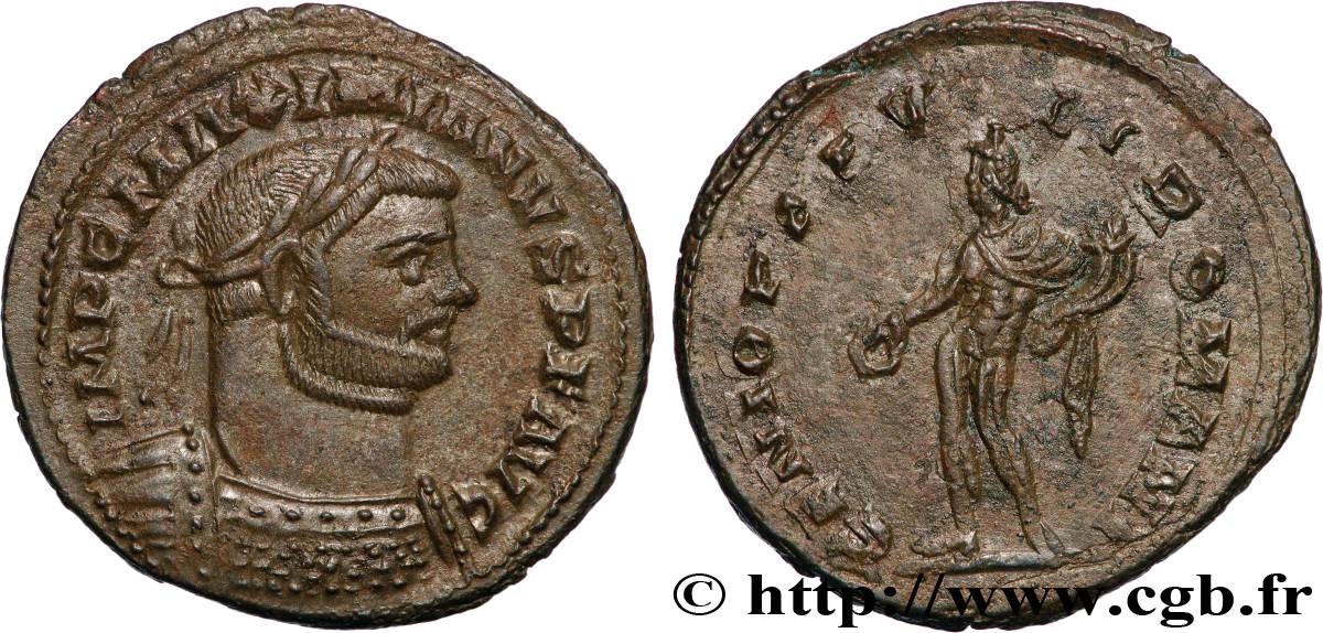 MAXIMIANUS HERCULIUS Follis ou nummus AU