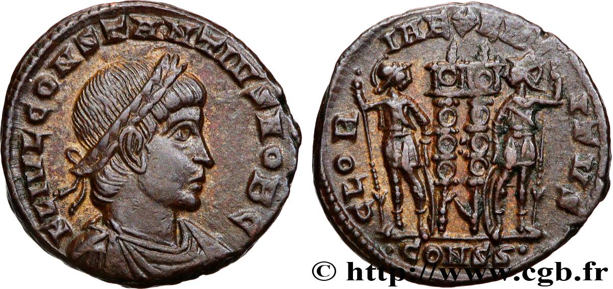 CONSTANTIUS II Centenionalis ou nummus AU/AU