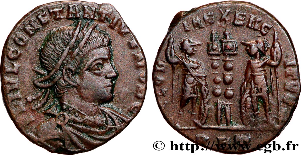 CONSTANTIUS II Centenionalis ou nummus AU