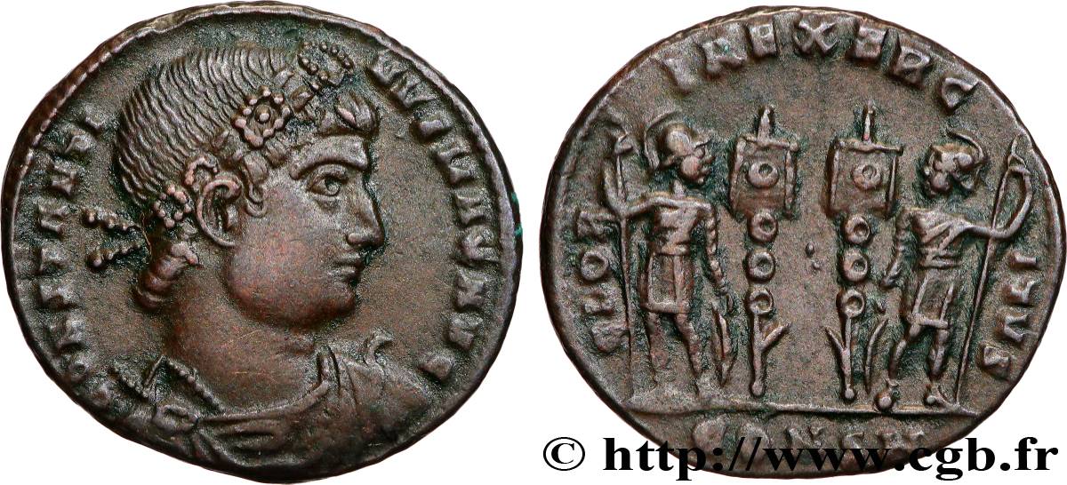 CONSTANTINE I THE GREAT Centenionalis ou nummus AU