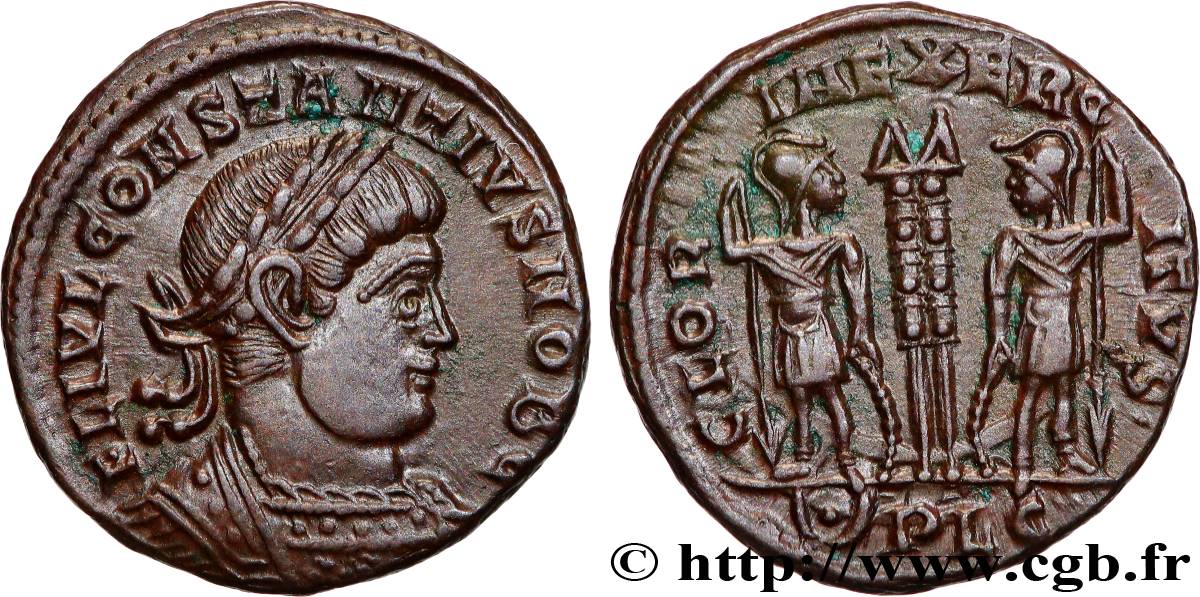 CONSTANTIUS II Centenionalis ou nummus MS/AU