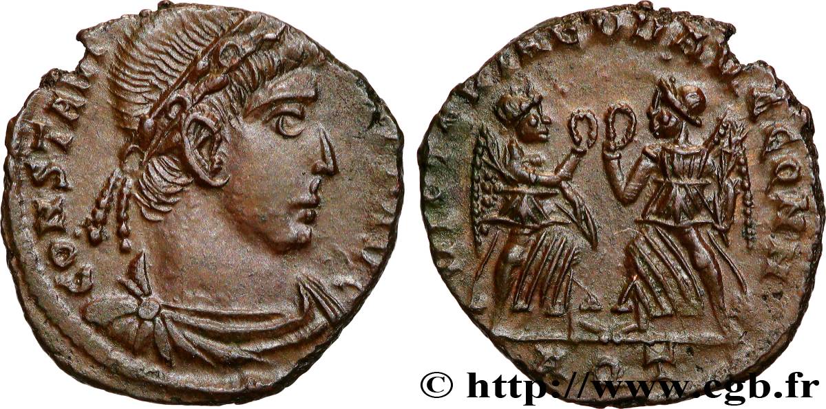 CONSTANTIUS II Centenionalis ou nummus AU