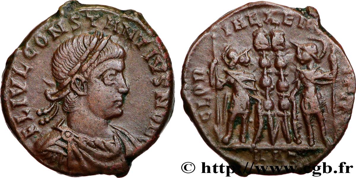 CONSTANTIUS II Centenionalis ou nummus AU