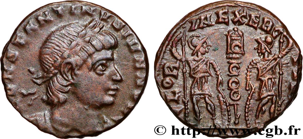 CONSTANTINE II Centenionalis ou nummus AU