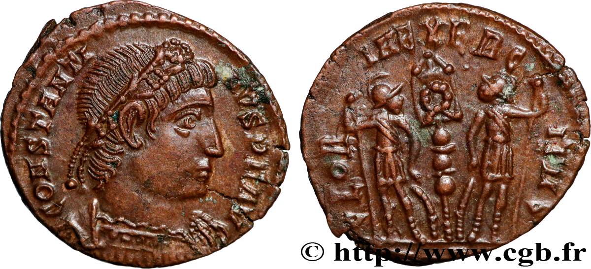 CONSTANTINE II Centenionalis ou nummus AU/AU