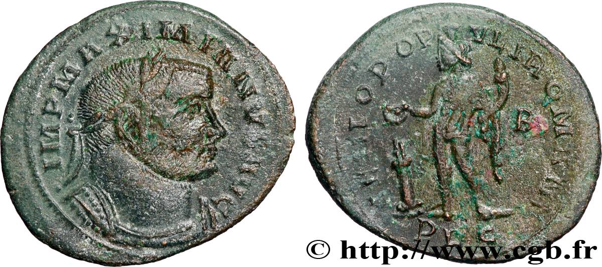 MAXIMIEN HERCULE Follis ou nummus TTB+