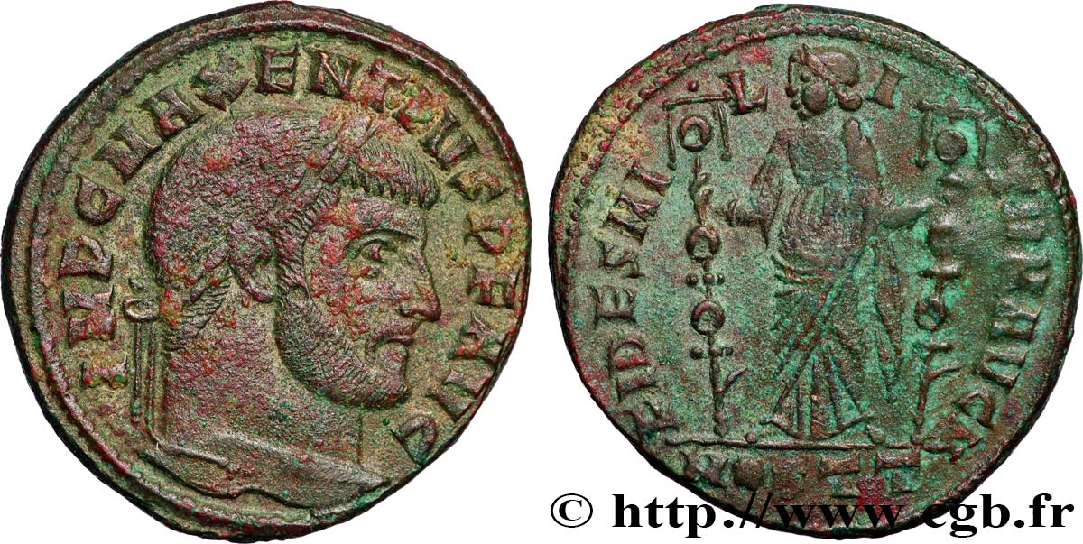 MAXENTIUS Follis ou nummus AU