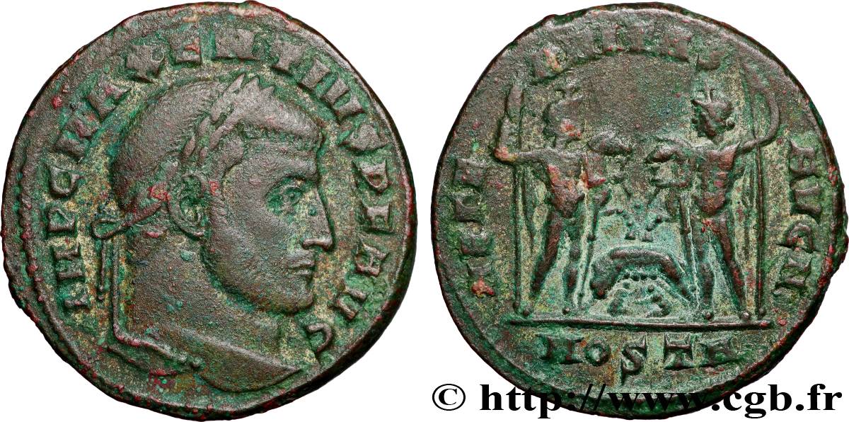 MAXENTIUS Follis ou nummus AU/XF