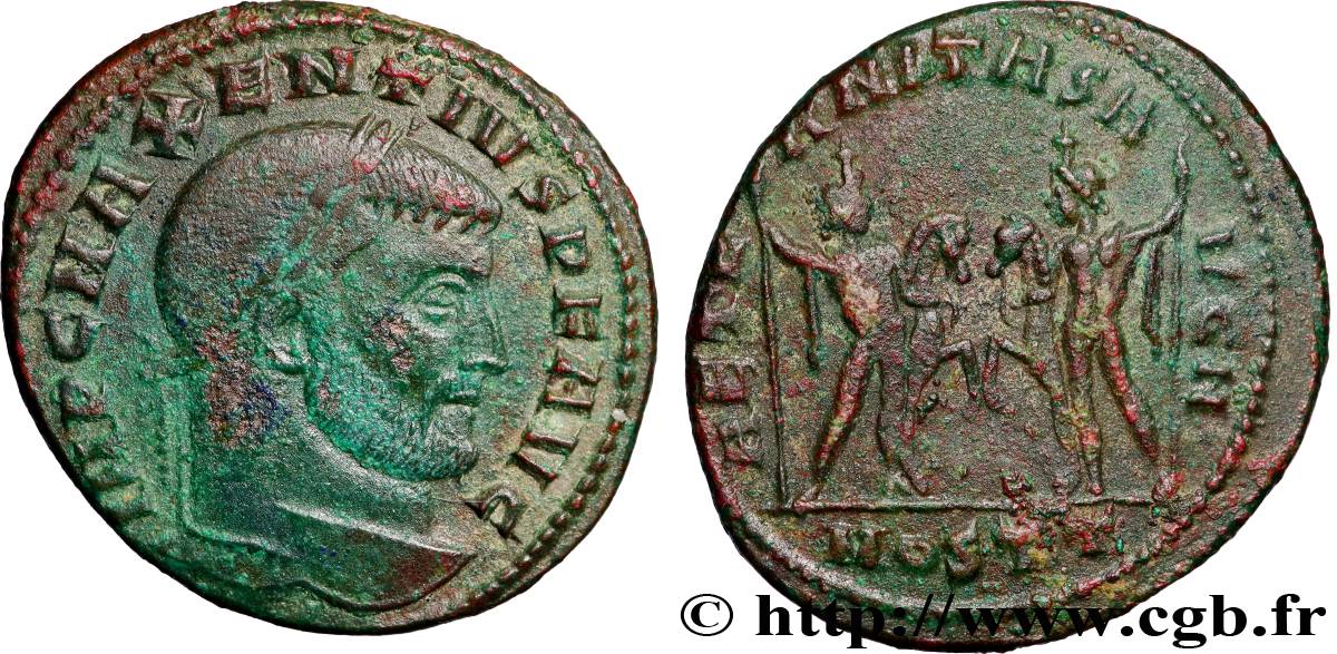 MAXENTIUS Follis ou nummus AU/XF