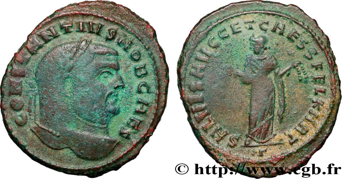 CONSTANTIUS I Follis ou nummus XF