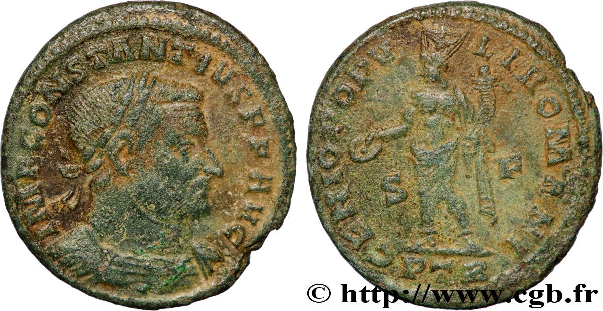 CONSTANTIUS I Follis ou nummus XF