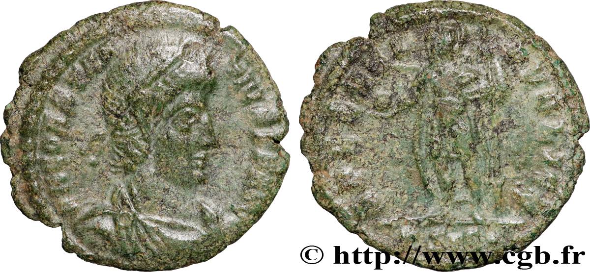 CONSTANTIUS II Demi-maiorina, (PB, Æ 3) SS