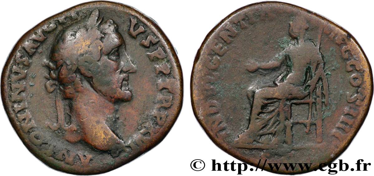 ANTONINUS PIUS Sesterce XF/VF