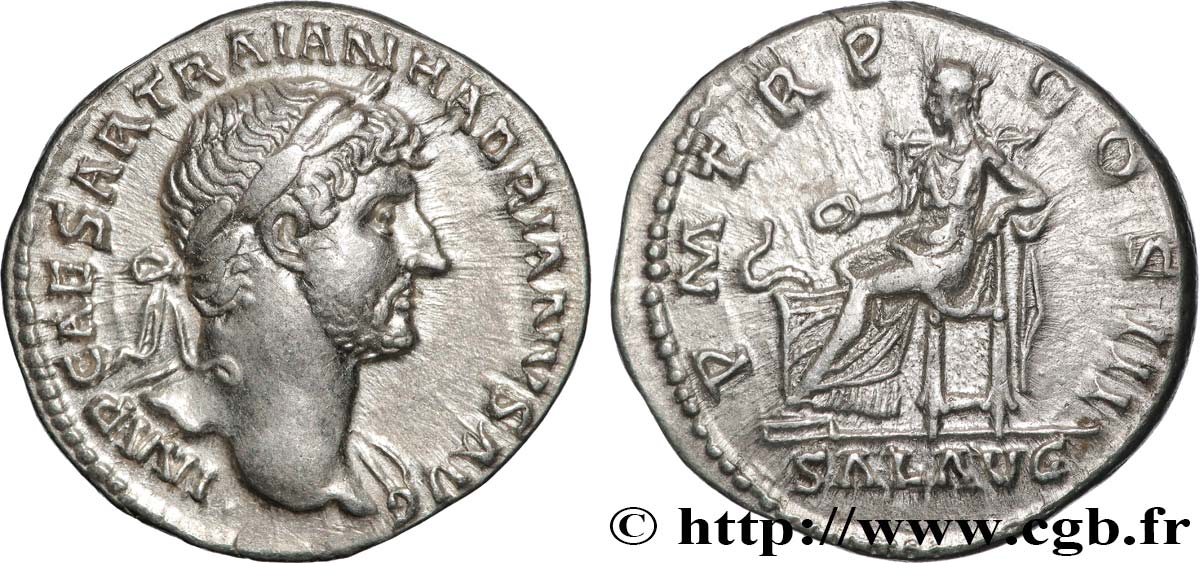 HADRIAN Denier AU