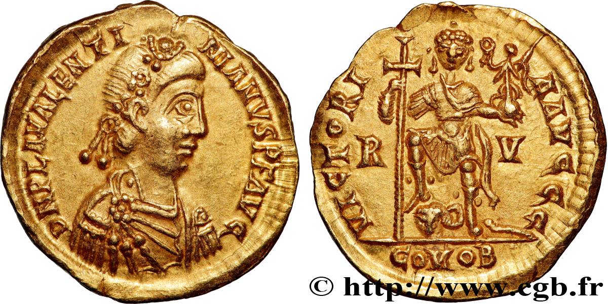 VALENTINIAN III Solidus EBC