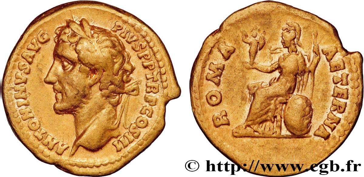 ANTONINUS PIUS Aureus AU/AU