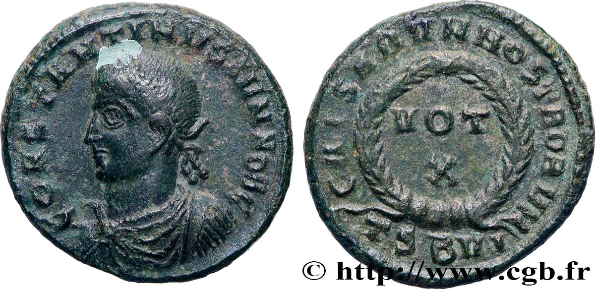 CONSTANTINE II Centenionalis ou nummus AU