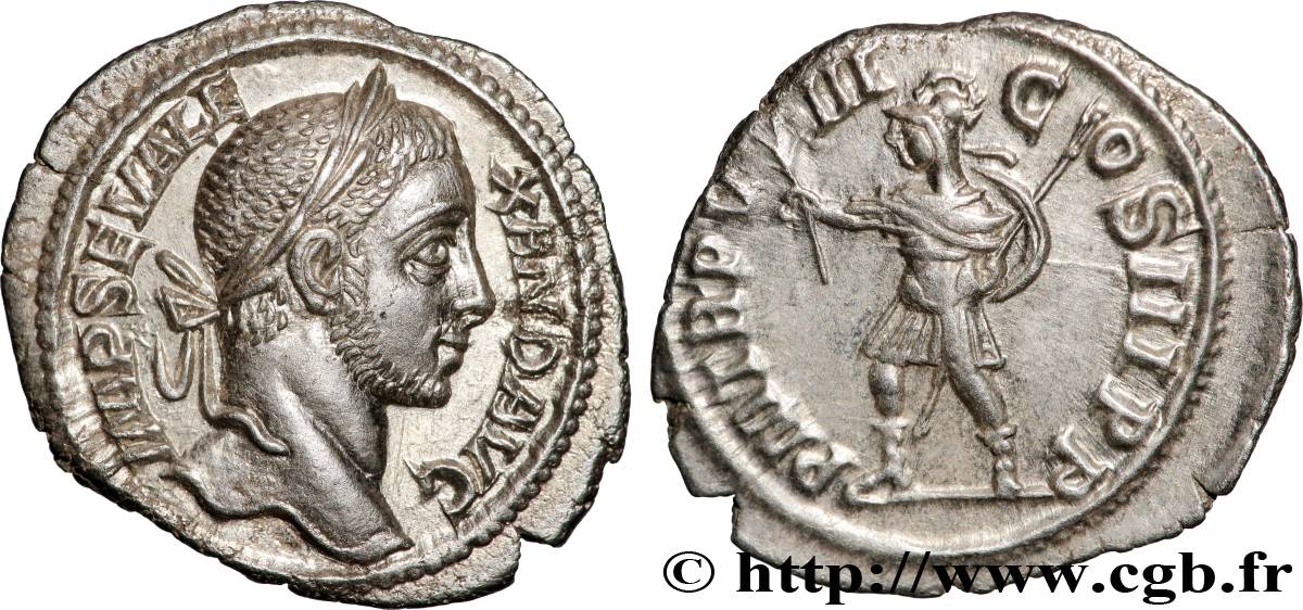 SEVERUS ALEXANDER Denier MS