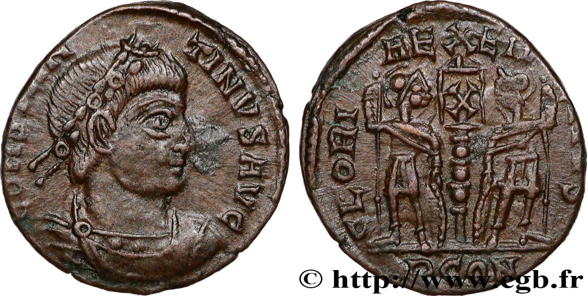 CONSTANTIN II Centenionalis ou nummus TTB+