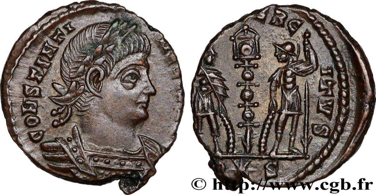 CONSTANTINE II Centenionalis ou nummus AU