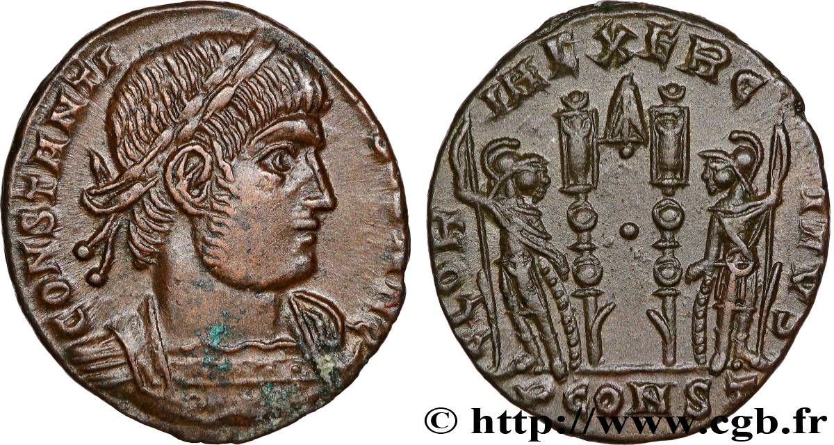 CONSTANTINE II Centenionalis ou nummus AU