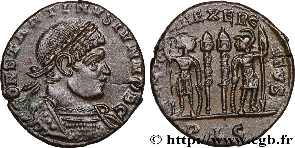 CONSTANTIN II Centenionalis ou nummus SUP