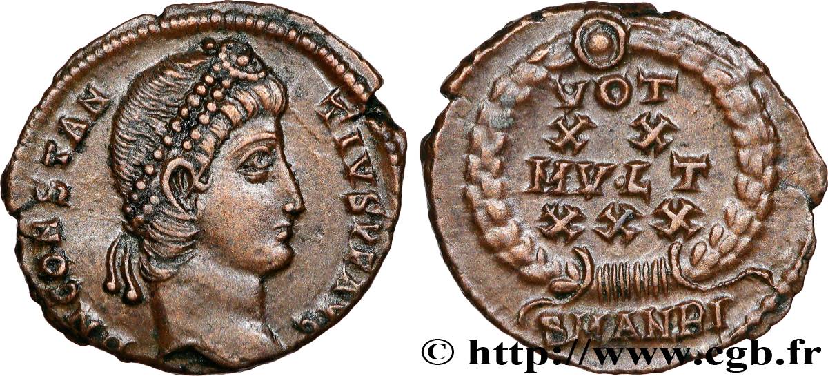 CONSTANTIUS II Centenionalis ou nummus MS