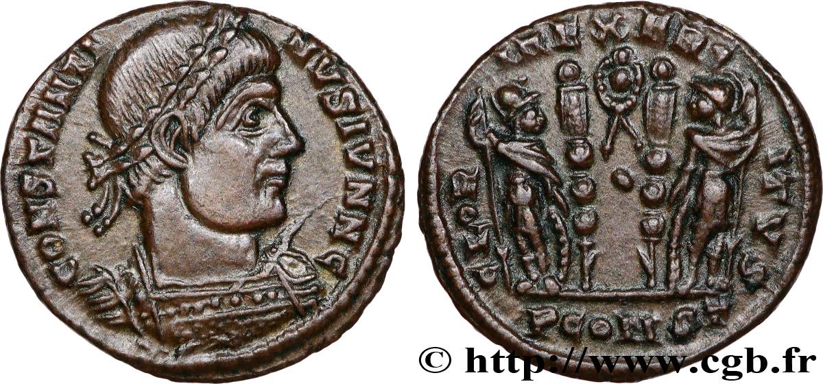 CONSTANTIN II Centenionalis ou nummus SUP