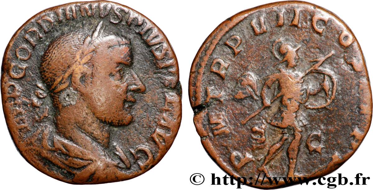 GORDIAN III Sesterce VF