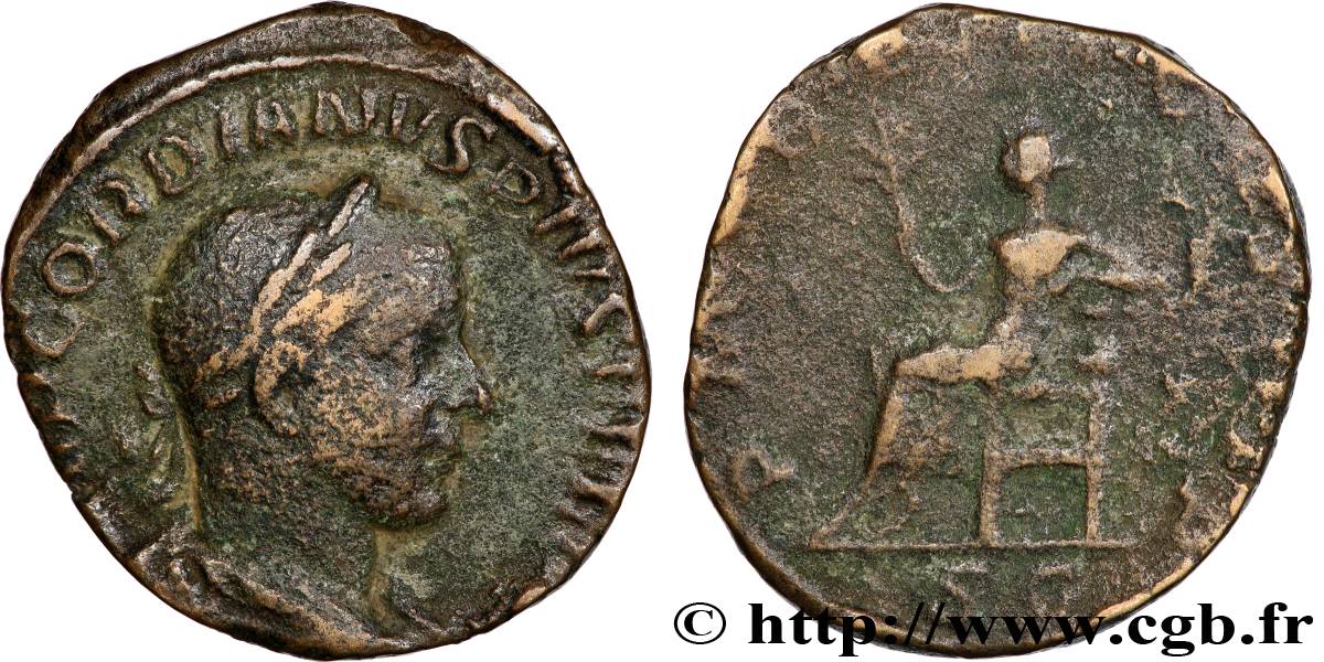 GORDIAN III Sesterce VF