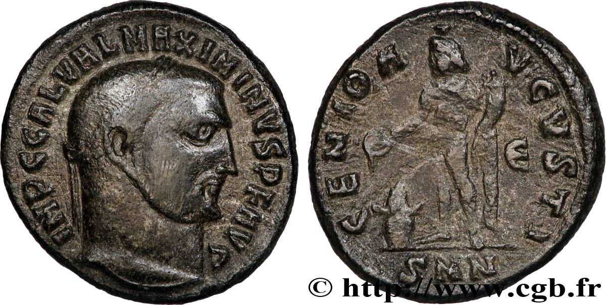 MAXIMIN II DAIA Follis ou nummus TTB+