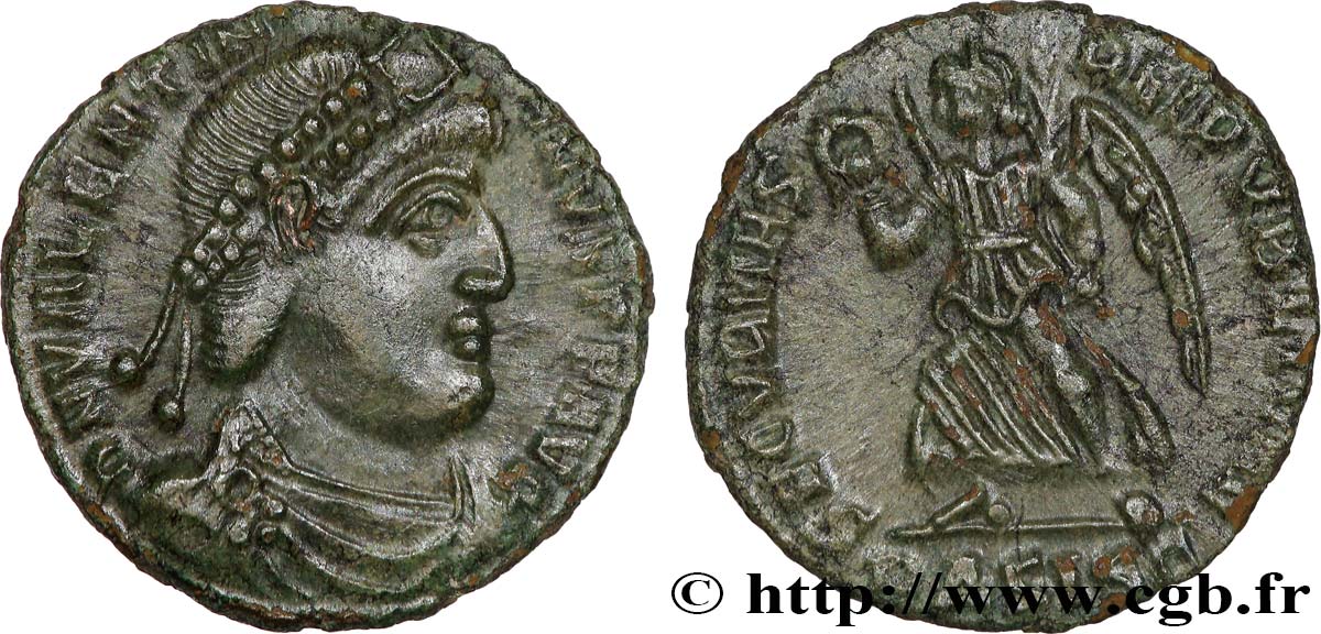 VALENTINIAN I Nummus, (PB, Æ 3) AU