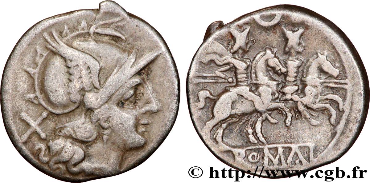 ROMAN REPUBLIC - ANONYMOUS Denier XF