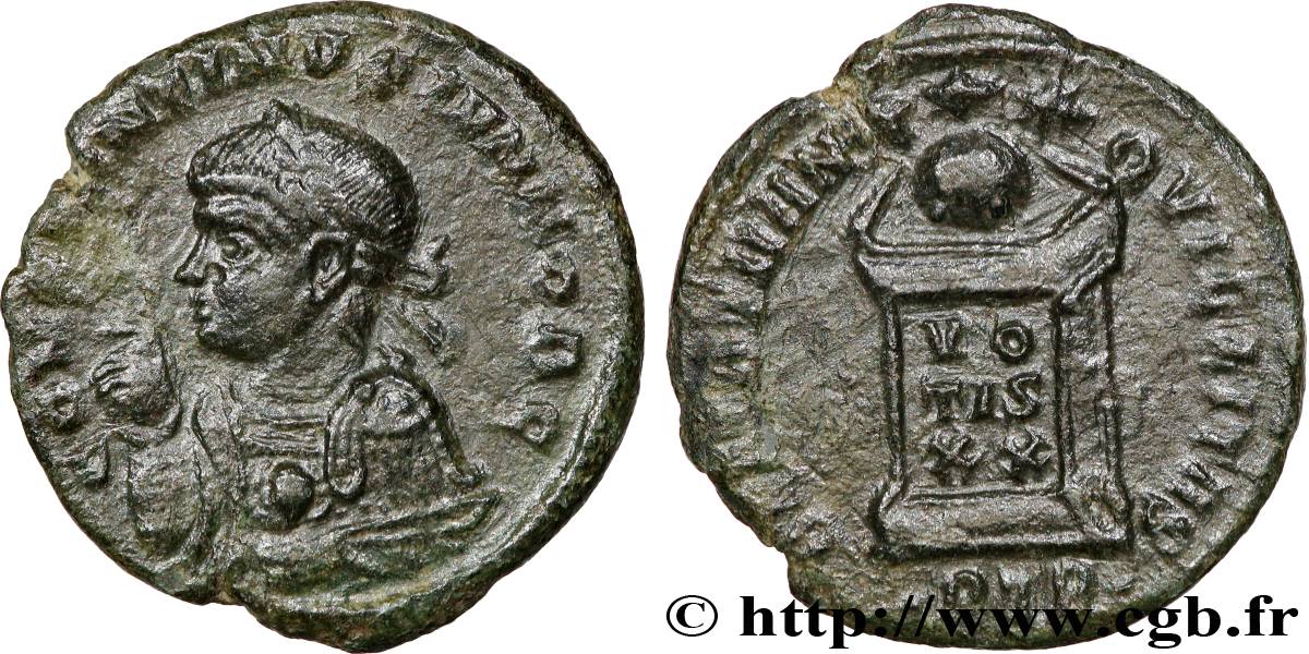 CONSTANTINE II Centenionalis ou nummus AU