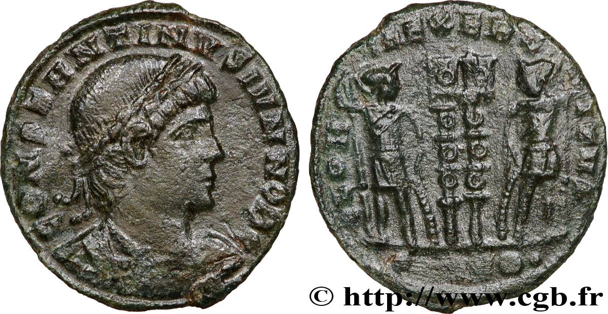 CONSTANTIN II Centenionalis ou nummus TTB+