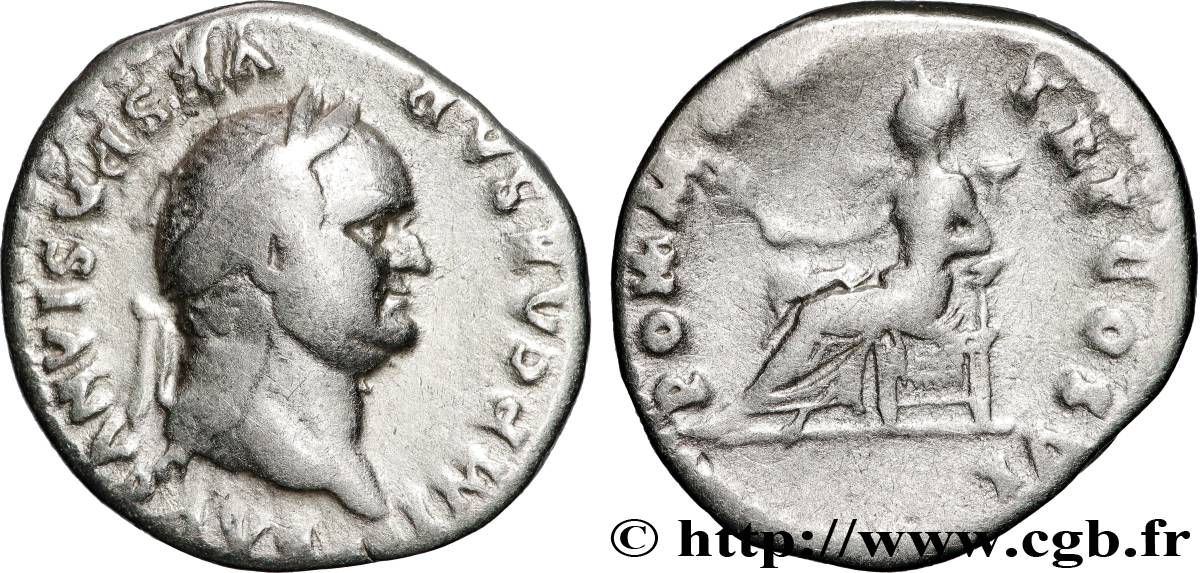 VESPASIAN Denier XF/VF