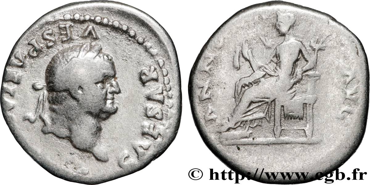 VESPASIANUS Denier XF/VF