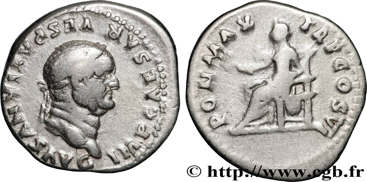 VESPASIAN Denier XF/VF