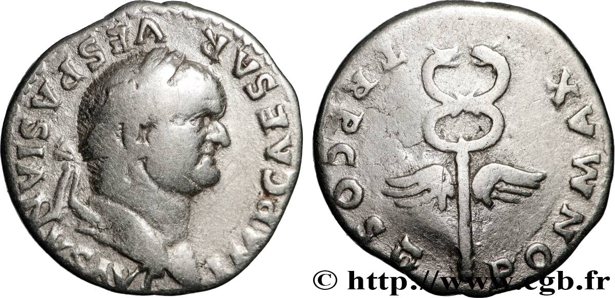 VESPASIANUS Denier XF