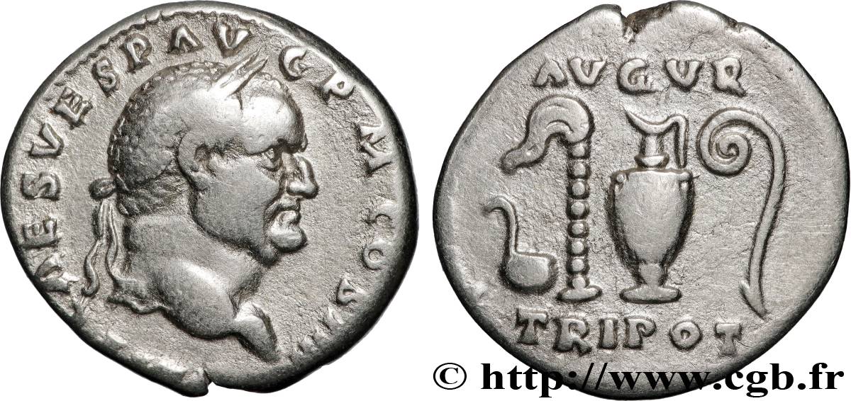 VESPASIAN Denier AU