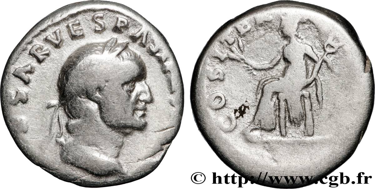 VESPASIAN Denier XF/VF