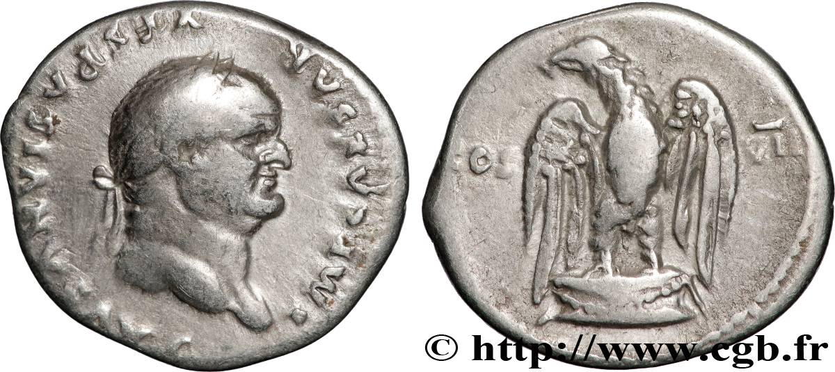 VESPASIANUS Denier XF