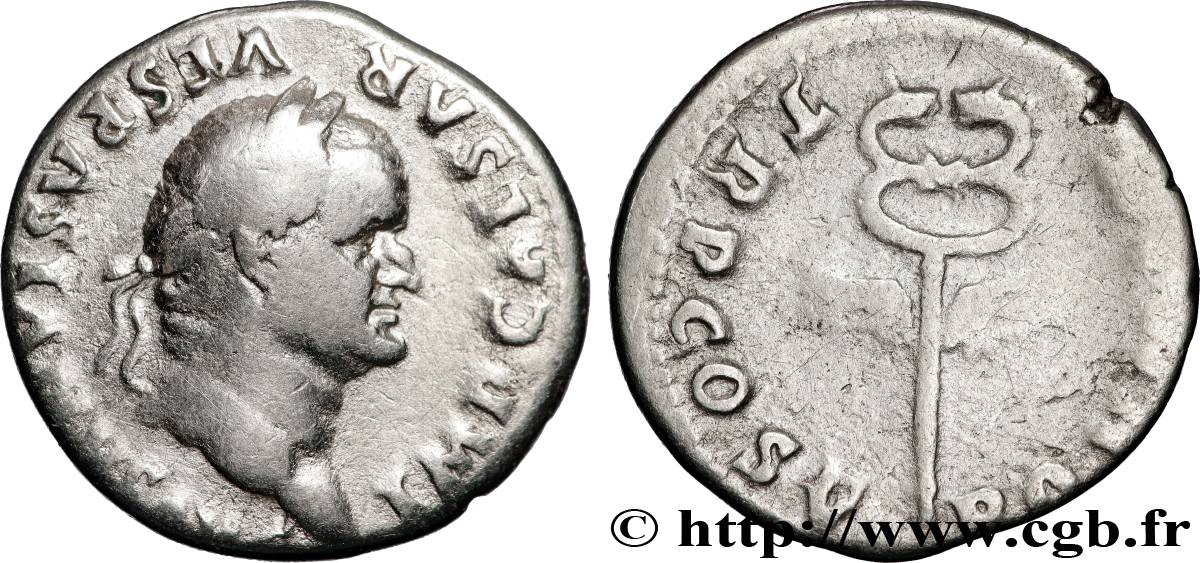 VESPASIAN Denier XF/VF