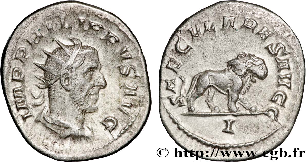 PHILIPPUS I. ARABS Antoninien fVZ/VZ