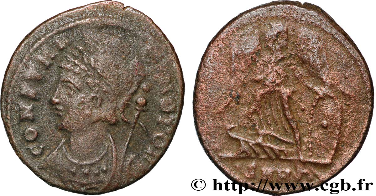 CONSTANTINOPOLIS Centenionalis ou nummus XF/VF