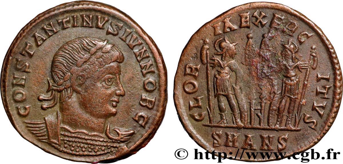 CONSTANTINE II Centenionalis ou nummus AU/XF