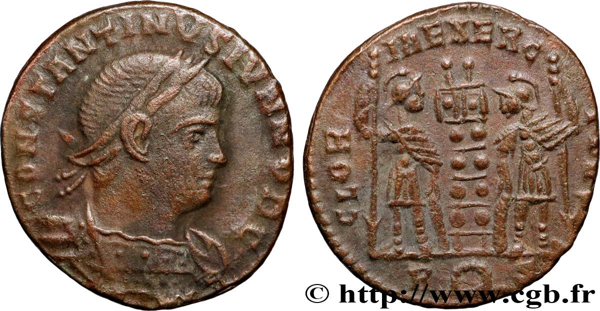 CONSTANTINE II Centenionalis ou nummus AU