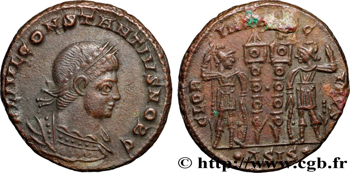 CONSTANTIUS II Centenionalis ou nummus MS