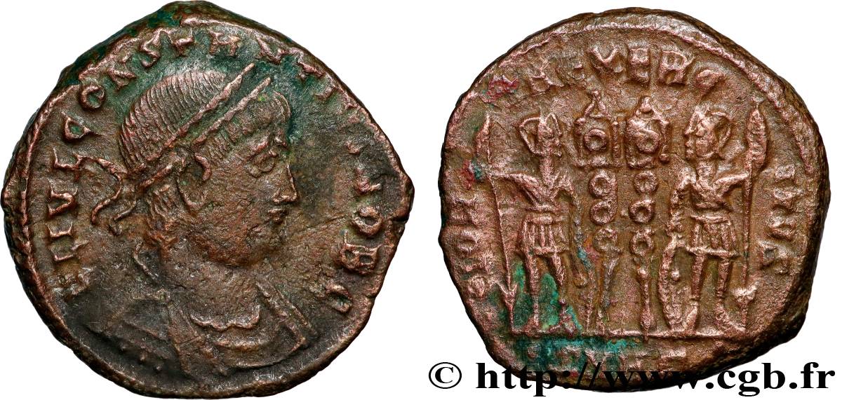 CONSTANTIUS II Centenionalis ou nummus XF/AU